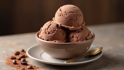 ice cream with chocolate