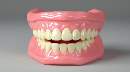 Obraz premium Detailed 3D Model of Dentures