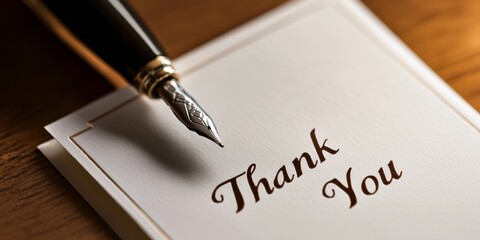 Stock Photo A Close-up Of A Thank You Card For Te C816dfa2-e 1589