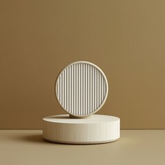Elegant Wooden Circle Display Stand