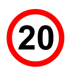 Road speed limit 20