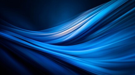 Obraz premium Dynamic Blue Waves Abstract Background