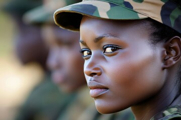 The Photo Shows Female Zambian Soldier Face The B Cce73449-5 1741