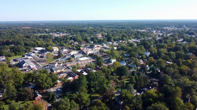 Ashland Virginia Downtown Aerial Cinematic Video. 