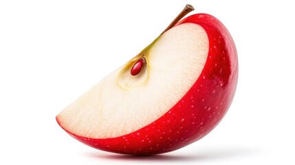 A Sliced Red Apple: Juicy, Crisp, and Delicious