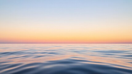 Obraz premium Serene Sunset over Calm Ocean Waters