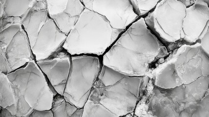 Cracked ice surface texture abstract monochrome