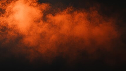 Fiery Orange Smoke Abstract Background