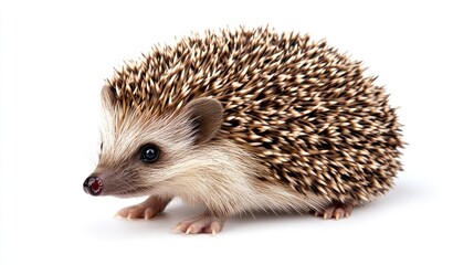 Obraz premium Adorable Hedgehog Close-Up: A Tiny Prickly Friend