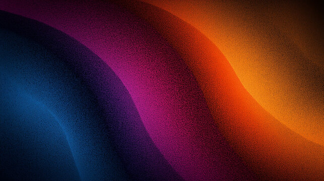 Abstract rainbow noise texture background, grainy vibrant dark gradient shape on black banner poster cover header backdrop design, power point background
