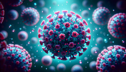 Hepatitis c virus close-up pathogenic bacterium suitable for medical concepts