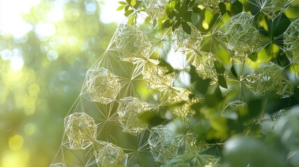 close-up of a fractal pattern in nature