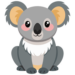 Obraz premium koala vector illustration, adorable australian marsupial wildlife drawing