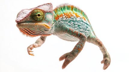 Vibrant Reptile with Intricate Patterns and Textured Skin Perfect for Nature and Wildlife Them