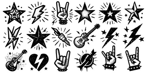 Rock and Roll Symbol Collection