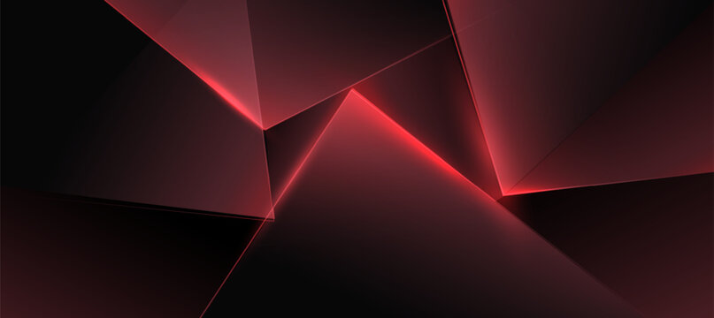 red black polygon abstract elegant background vector illustration