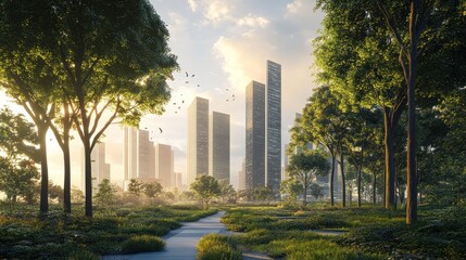 Fototapeta premium Urban Oasis