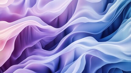 Abstract Flowing Waves in Soft Pastel Colors Modern Artistic Design for Creative Projects and