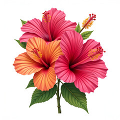 Tropical Hibiscus Flower