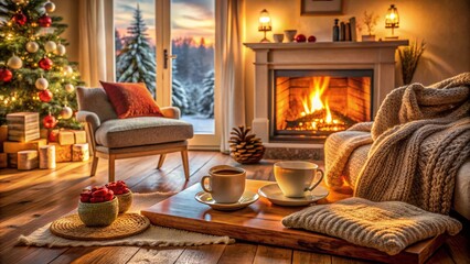 Cozy Winter Home: Nostalgia & Warmth, Family Gathering