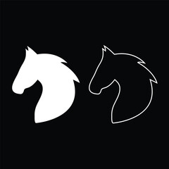 horse head silhouette