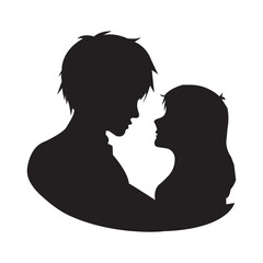silhouette of a couple