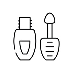Eyeliner vector icon stock illustration