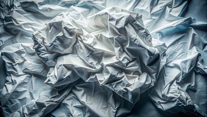 Crumbled White Paper Texture Background: Soft Edges & Subtle Pattern for Urban Exploration Photography