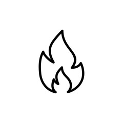 Fire icon logo design. fire sign and symbol