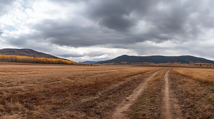 Fototapeta premium Scenic Autumn Landscape View
