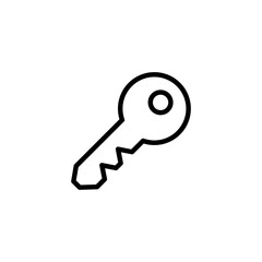 Key icon logo design. Key sign and symbol.