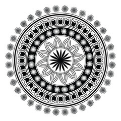mandala round ornament
