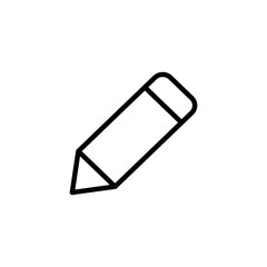 Pencil icon logo design. pen sign and symbol. edit icon vector