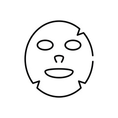 Face Mask vector icon stock illustration