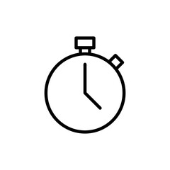 Stopwatch icon logo design. Timer sign and symbol. Countdown icon. Period of time