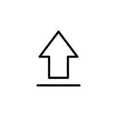 Fototapeta premium Upload icon logo design. load data sign and symbol