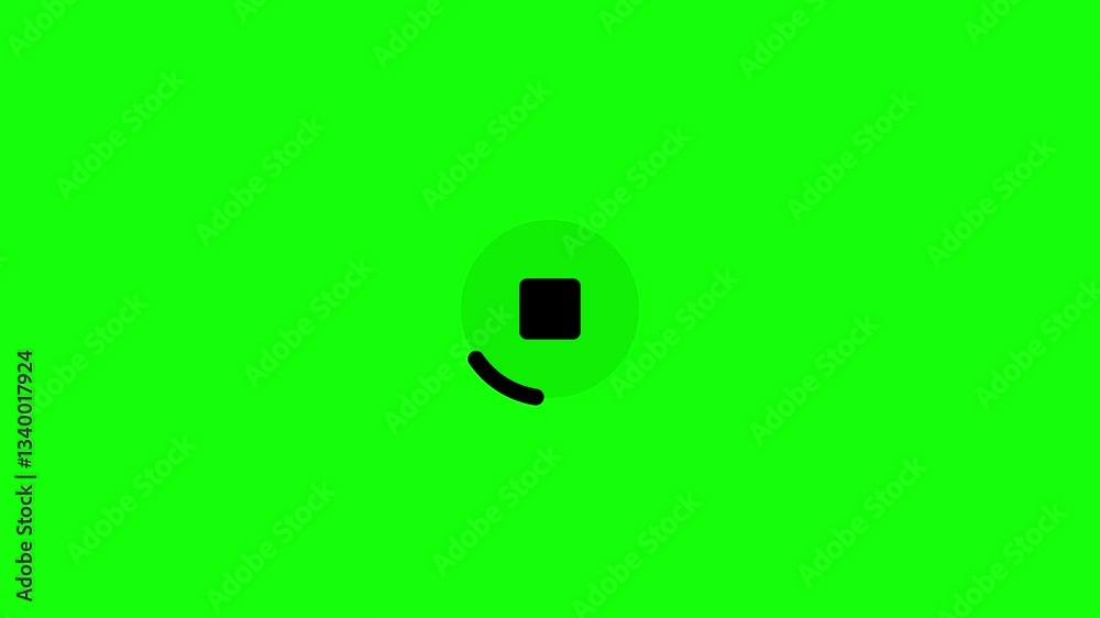 Poster cyber loading animation with futuristic progress bar and digital indicator on a neon green tech back