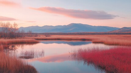 Fototapeta premium Serene Reflection in Nature