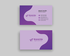 Double-sided creative business card template