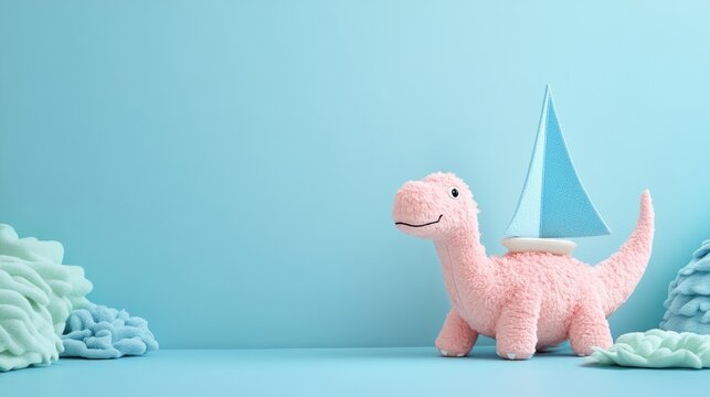 Space Pastel Pink View Plush Blue Arizonasaurus Vibe