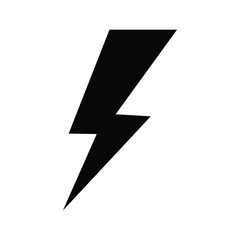 flash lightning bolt icon. Electric power symbol. Power energy sign, vector illustration