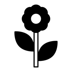 flower black icon