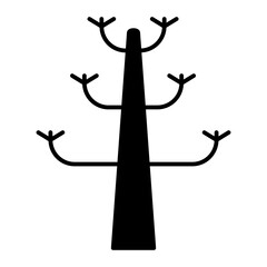 Obraz premium tree black icon