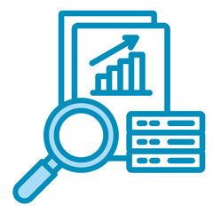 Big Data Visualization  Icon Element For Design	