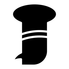 Cuisine Paris Tradition Glyph Icon