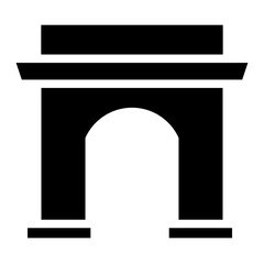 Holiday Nation Arch Glyph Icon