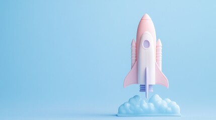 Space Pastel Pink Overview Right Wing Empty Launchpad