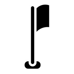 Banner Bow Flags Glyph Icon