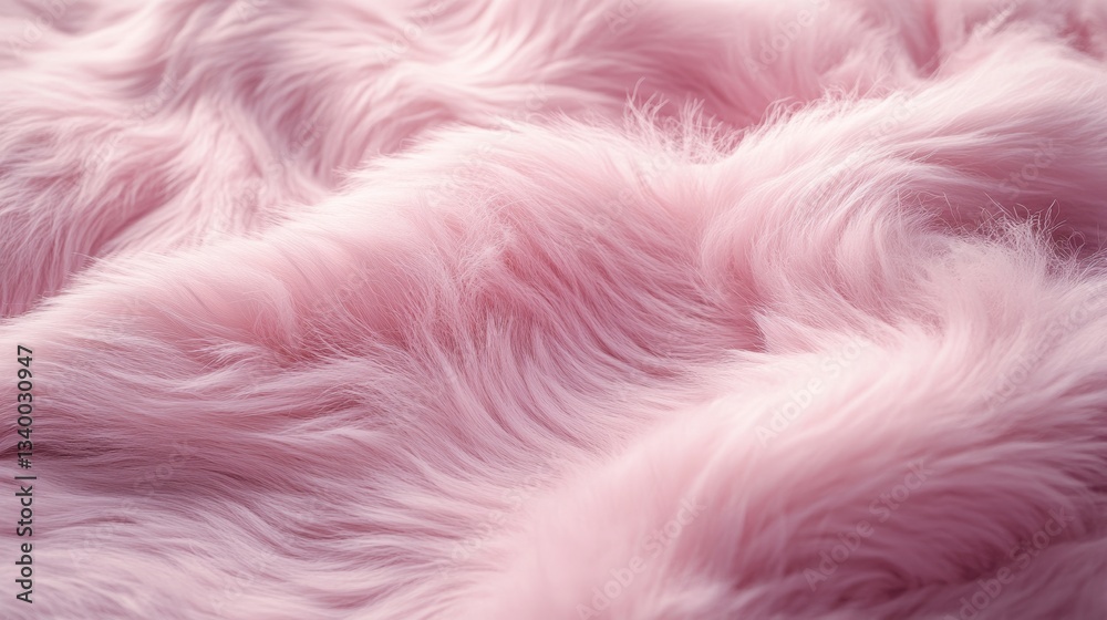 Poster pink fluffy fabric texture with soft details and gentle light. comfort concept