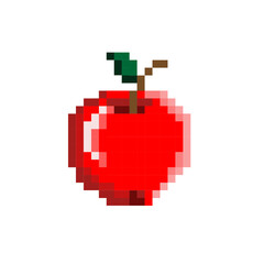 pixel apple